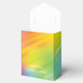 レインボー絞り染めベビーシャワー フェイバーボックス (オープン)