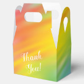 レインボー絞り染めベビーシャワー フェイバーボックス (オープン)