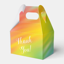 レインボー絞り染めベビーシャワー フェイバーボックス