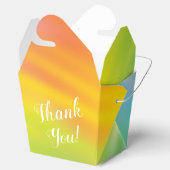 レインボー絞り染めベビーシャワー フェイバーボックス (オープン)