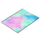 レインボー絞り染め手帳 ノートブック (左側)