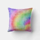 レインボー絞り染め枕 クッション (裏面)