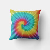 レインボー絞り染め枕 クッション (裏面)