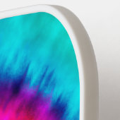 レインボー絞り染め署名 ピックルボールラケット (左詳細)