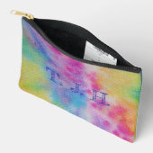 レインボー絞り染め アクセサリーポーチ (見開き)