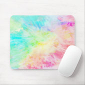 レインボー絞り染め マウスパッド (マウス)