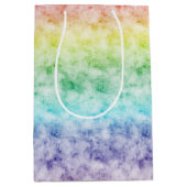 レインボー絞り染め ミディアムペーパーバッグ (正面)