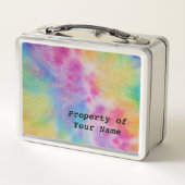 レインボー絞り染め メタルランチボックス (裏面)