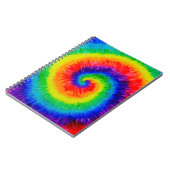 レインボー絞り染料アルコールインク ノートブック (左側)