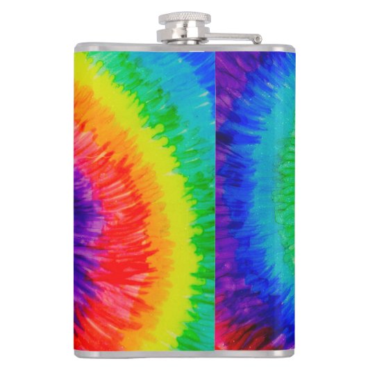 レインボー絞り染料アルコールインク フラスク (裏面)