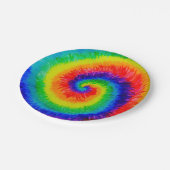 レインボー絞り染料アルコールインク ペーパープレート (アングル)