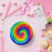 レインボー絞り染料アルコールインク ペーパーボウル (パーティー)