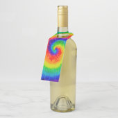 レインボー絞り染料アルコールインク ボトルネックタグ (アングル)