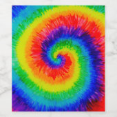 レインボー絞り染料アルコールインク ワインラベル (シングルラベル)