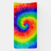 レインボー絞り染料アルコールインク 横断幕 (縦)