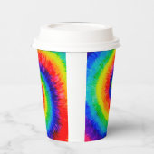 レインボー絞り染料アルコールインク 紙コップ (左)