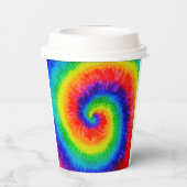 レインボー絞り染料アルコールインク 紙コップ (裏面)