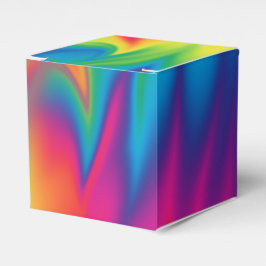 レインボー絞り誕生日パーティーお願いボックス フェイバーボックス