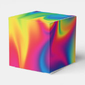 レインボー絞り誕生日パーティーお願いボックス フェイバーボックス (裏面サイド)