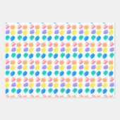 レインボー絵を描とSIP誕生日パーティー ラッピングペーパーシート (正面)