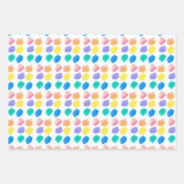 レインボー絵を描とSIP誕生日パーティー ラッピングペーパーシート