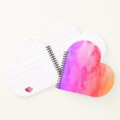 レインボー絵を描のテクスチャパターンビーチ ノートブック (内部)