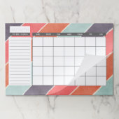 レインボー絵を描ストライプズ月型クラネダル ペーパーパッド (折り畳み)