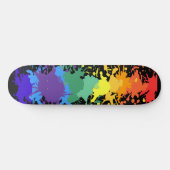 レインボー絵を描スプラッシュグラフィッティスケートボード スケートボード (横)
