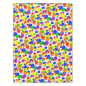 レインボー絵を描スプラッシュパーティーテーブルクロス テーブルクロス (正面)