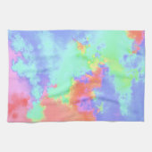 レインボー絵を描スプレー効果ティータオル キッチンタオル (横)