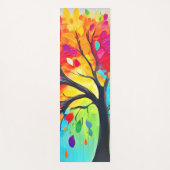 レインボー絵を描ツリー ヨガマット (正面)