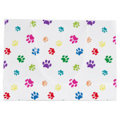 レインボー絵を描ポープ・プリント ラージペーパーバッグ (裏面)