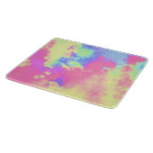 レインボー絵を描（ばちゃばちゃ）跳ねる カッティングボード (角)