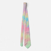 レインボー絵を描（ばちゃばちゃ）跳ねる ネクタイ (裏面)