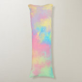 レインボー絵を描(ばちゃばちゃ)跳ねる ボディピロー (正面縦)