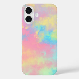 レインボー絵を描(ばちゃばちゃ)跳ねるiPhone 16ケース iPhone 16ケース