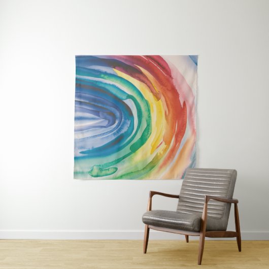 レインボー絵を描 タペストリー (インサイチュ(横))