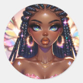 レインボー美しいシール ラウンドシール (正面)