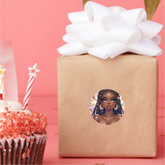 レインボー美しいシール ラウンドシール