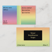 レインボー美しい中 –  名刺 (正面/裏面)