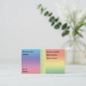 レインボー美しい中 –  名刺 (スタンド正面)