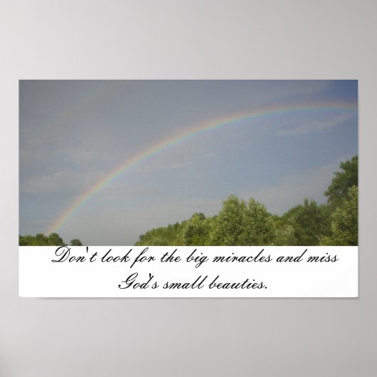 レインボー美しい ポスター (正面)