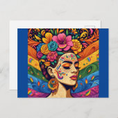 レインボー美しい ポストカード (正面/裏面)