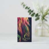 レインボー美容師プロファイルカード 名刺 (スタンド正面)