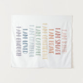 レインボー肯定子供へ子供部屋デコール タペストリー (正面(横))