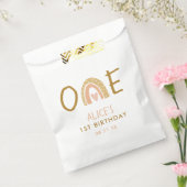 レインボー自然ガール1歳の誕生日 フェイバーバッグ (封をした状態)