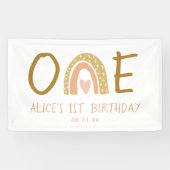 レインボー自然ガール1stバースデーバナー 横断幕 (横)