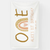 レインボー自然ガール1stバースデーバナー 横断幕 (縦)