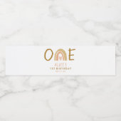 レインボー自然ガール1st誕生日パーティー ペットボトルラベル