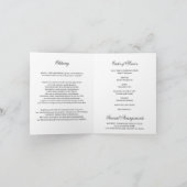 レインボー自然蝶の葬儀プログラム | フォト カード (内部)